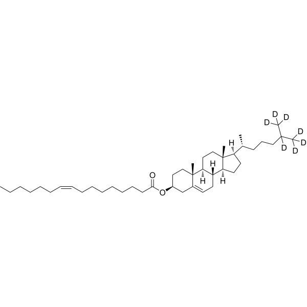 16:1 Cholesteryl ester-d<sub>7</sub> Estructura química