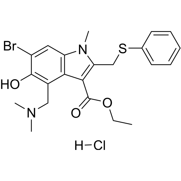 Umifenovir hydrochloride Chemical Structure