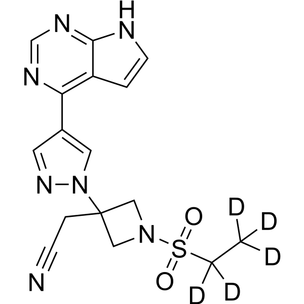 Baricitinib-d<sub>5</sub> Estructura química