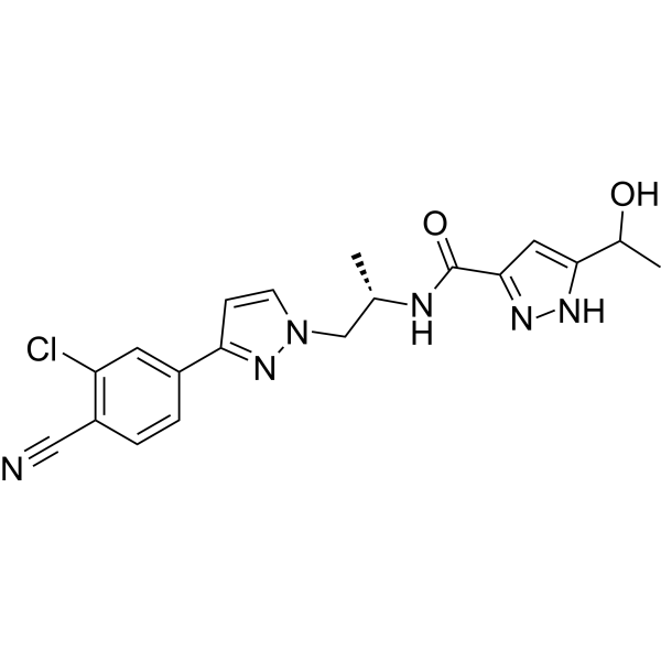 Darolutamide Estructura química