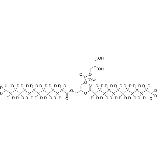 DMPG-d<sub>54</sub> sodium Estructura química