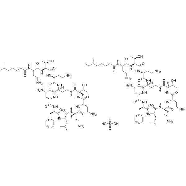 Polymyxin B Sulfate Chemical Structure