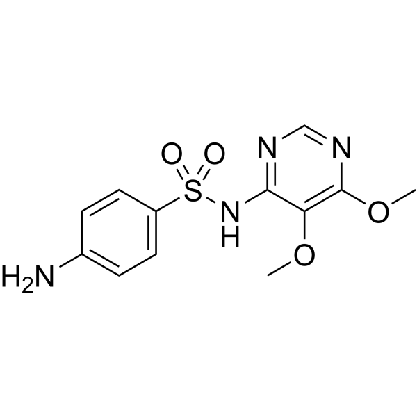 Sulfadoxine Estructura química