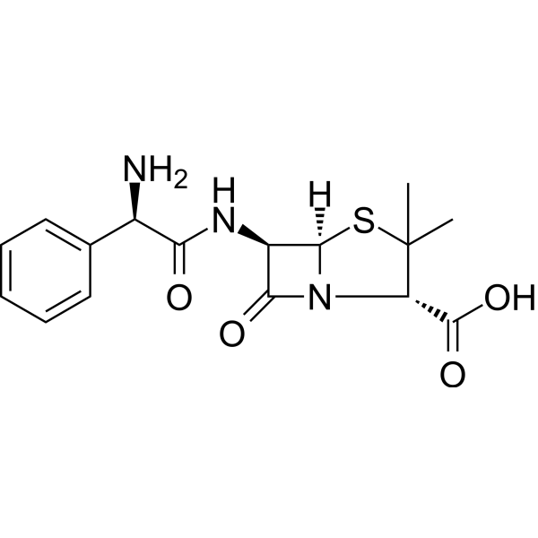 Ampicillin Estructura química