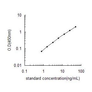 HSP90AA1 ELISA Standard Curve