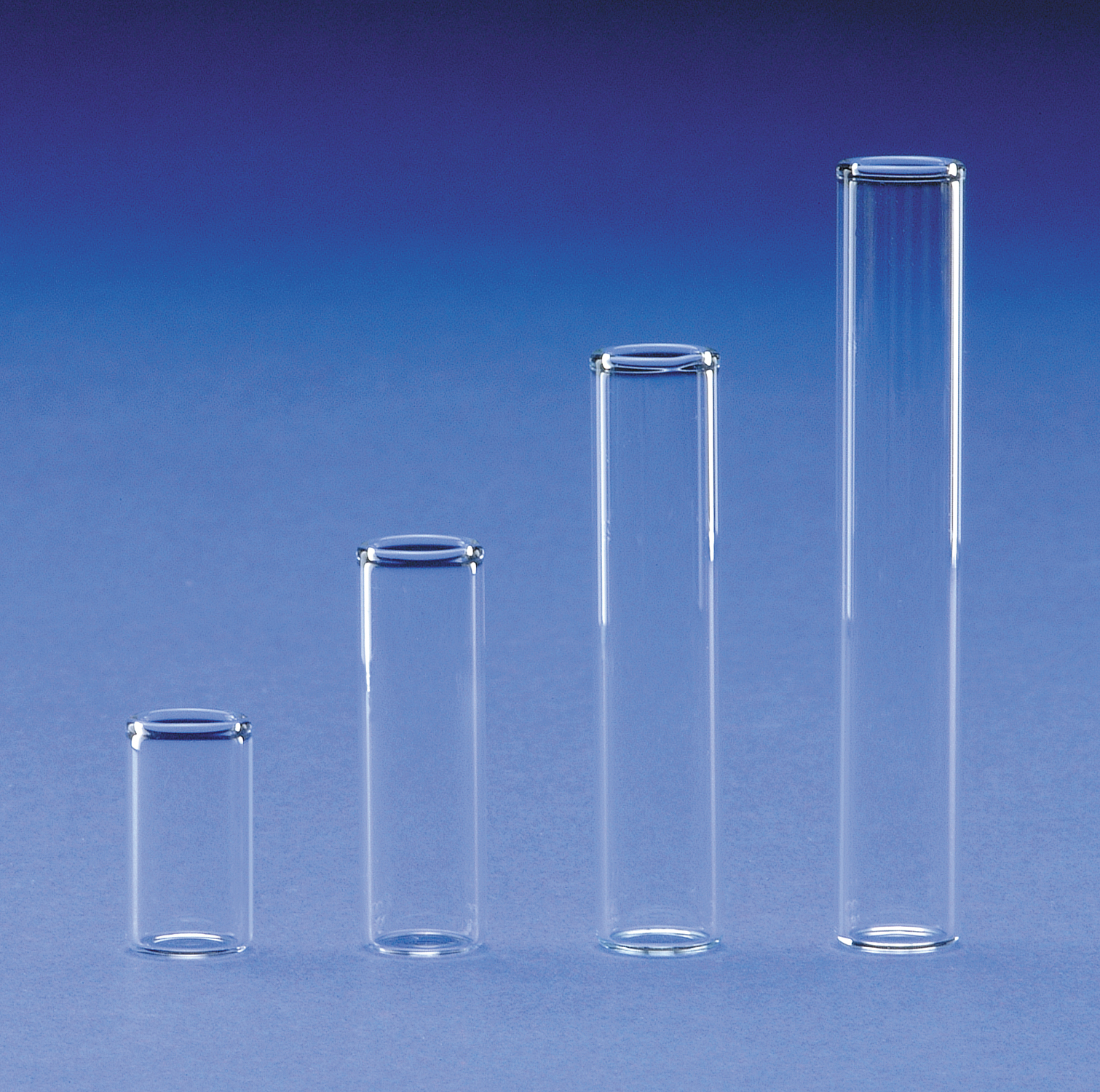 Flat bottomed vials