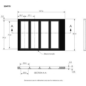 FlexWell-4-Slide Tray SKU: 204970